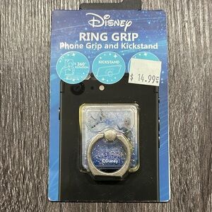 Disney Elsa, Olaf Glitter Phone Grip with Silver Ring